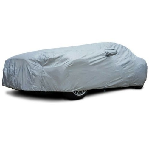 Breathable Car Cover For 2015 Maserati Ghibli - Black With Mirror Pockets